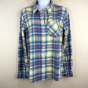 Patagonia Flannel Shirt Top 4 Organic‎ Cabincore Hiking Granola Layering Outdoor